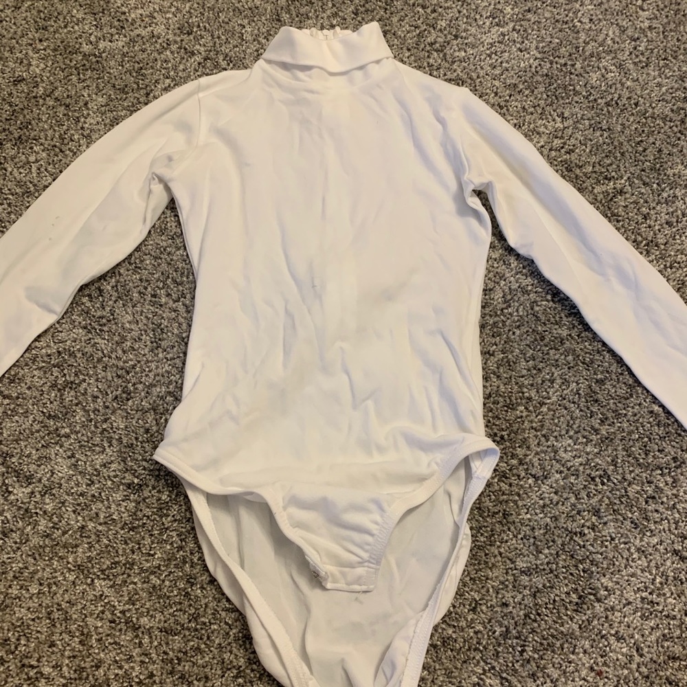 White Cheer Bodysuit Brief